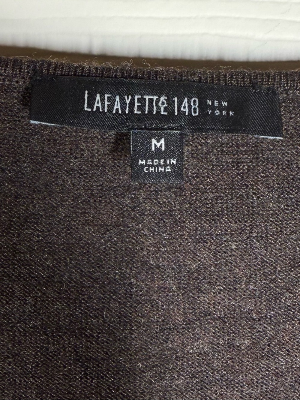 Lafayette 148 New York Brown Wool Tank Top